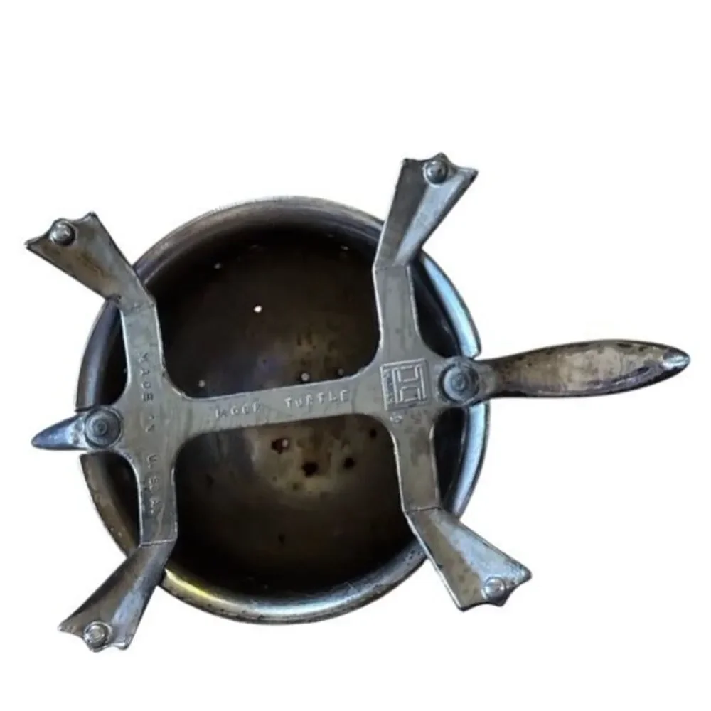 Irvinware Chrome Mock Turtle Toothpick Holder